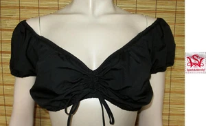 SCHWARZE DIRNDLBLUSE - CARMEN-STYLE - COTTON/POL. - SPIETH & WENSKY - GR. 42 - Bild 1 von 1
