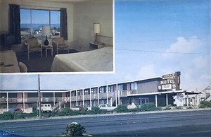 Postcard Jolly Knight Motel Newport Oregon • Multi View Unposted Chrome - Picture 1 of 2