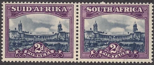 1927-28 South Africa SC# 26-Government Buildings, Pretoria-pair-M-H - Picture 1 of 2