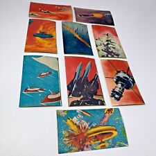 Vintage Japanese Super Rare Menko Card space war UFO  ​9 Sheets Set