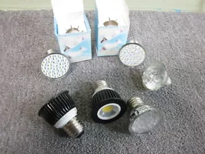 6pcs used LED Flood Accent Light Bulbs Lights America & MR16 Halogen 12V 20W - Picture 1 of 3