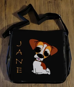Personalised Jack Russel Greyhound or Irish Wolfhound shoulder bag various sizes - Picture 1 of 22