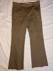 Theory Damen Hose weites Bein dunkeltaupe Reißverschluss vorne mit Taschen Baumwolle/Lycra-Mix - Bild 1 von 5