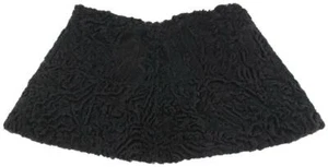 Other Black Astrakhan Fur Scarf Wrap Stole 14ot412s - Picture 1 of 12
