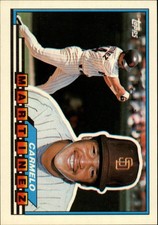 1989 Topps Big San Diego Padres Baseball Card #11 Carmelo Martinez