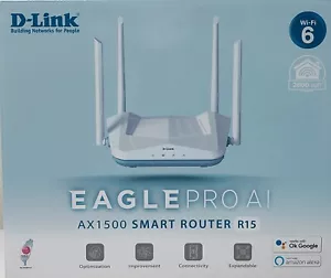 WiFi 6 Router, AX1500 Ai Series 802.11AX Smart Home Wireless Internet Gigabit Du - Picture 1 of 4