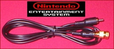 6Ft RCA Video Cable & GOLD RF Coax TV Adapter for the Nintendo NES System NEW - Image 1 of 2