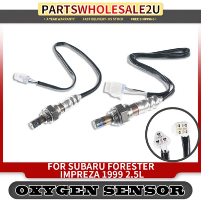 2x Sensores de oxígeno para Subaru Impreza Forester 1999 H4 2,5 L EJ253 aguas arriba y aguas abajo Foto 1 de 4