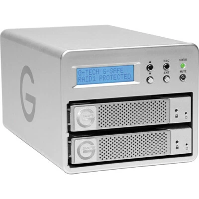 G TECHNOLOGY G SAFE RAID-1 2TB Hot Swappable External Hard Drive 3RD GEN - Image 1 of 3