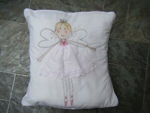 Dunelm ~ White Square Fairy Ballet Dancer Cushion