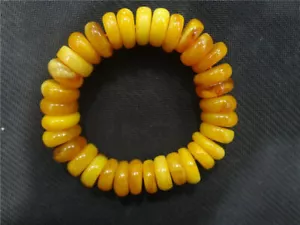 tibet mila bracelet mala prayer bead amber resin necklace antique baltic sea - Picture 1 of 7