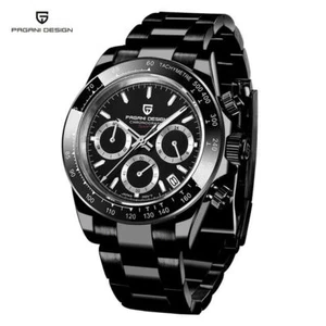 Reloj de pulsera de cuarzo cronógrafo de lujo PAGANI DESIGN para hombre caja con correa de acero - Imagen 1 de 11