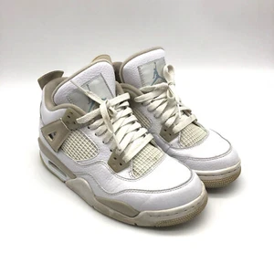 Nike Air Jordan 4 Retro 2017 Sand Linen US Size 5Y GS - 487724-118 - Picture 1 of 9