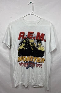 Vintage Original R.E.M. Camiseta Monster 1995 World Tour REM Doble Cara 30 años - Imagen 1 de 15