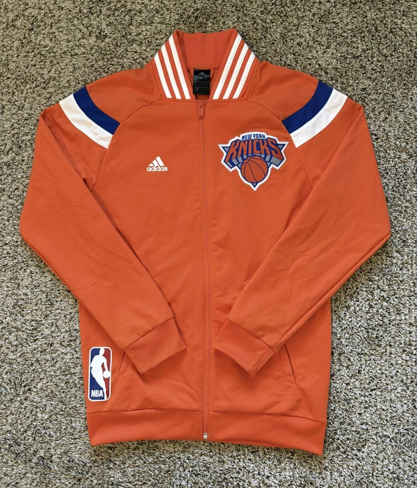 New York Knicks Adidas on court warm up NBA Jacket, Small Men, GOOD AS NE - Image 1 of 4