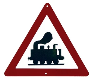 Blechschild Unbeschrankter Bahnübergang  - Bild 1 von 5