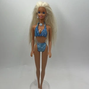 1995 Vintage Mattel Sparkle Beach Barbie Doll Swimsuit - Picture 1 of 7