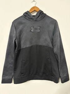 Under Armour Boy's Storm Hoodie Sweatshirt YXL 14-16 Black Pullover - Picture 1 of 5