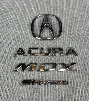 Juego de insignias de placa de identificación emblema logotipo tapa maletero Acura MDX 2007-2013 75701-STX-A100 OEM Foto 1 de 4