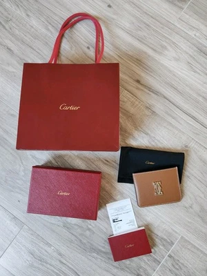 Tarjetero CARTIER Auténtico C de Cartier Marrón Foto 1 de 4