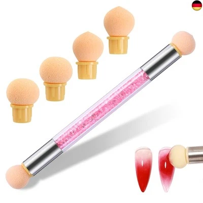 BESUCHE DEN QUFIIRY- Qufiiry Babyboomer Pinsel, Sponge Brush Applikator, Doppelter Kopf Ombre Sponge