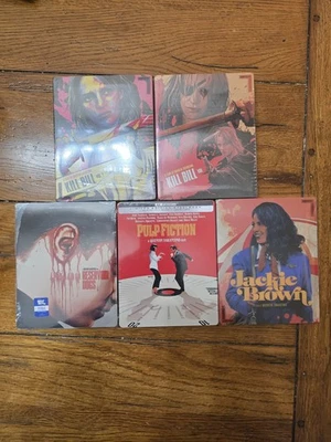 Kill Bill Vol 1 & 2, Pulp Fiction, Reservoir Dogs, Jackie Brown 4K Steelbooks 📦 - Image 1 of 4