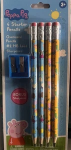 Peppa Pig übergroße Starterstifte mit enthaltenem Anspitzer 1 Stück (1er Pack) - Bild 1 von 1