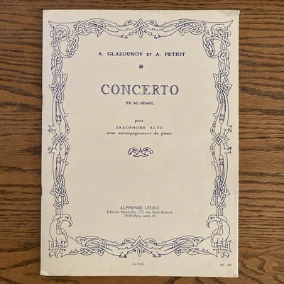 Glazounov Concerto for Alto Saxophone and Piano - Image 1 of 3
