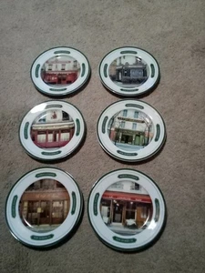 Williams Sonoma A. Renoux Bistro & Shops 8 Zoll Dessertteller 6er Set SCHÖN! - Bild 1 von 8