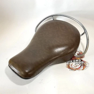 Asiento Buddy estándar marrón cabeza de pala Panhead genuino Harley-Davidson Foto 1 de 4