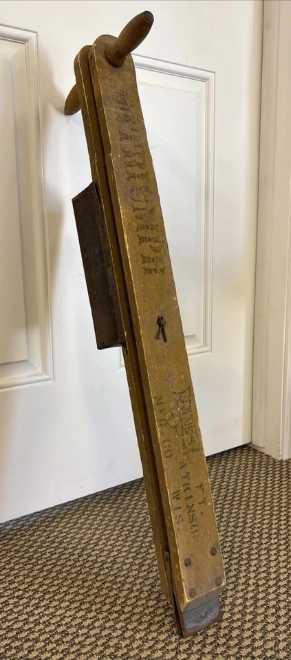 Antique Triumph Wood Corn Seed Planter Seeder Farm James Fort Atkinson Wisconsin - Image 1 of 4