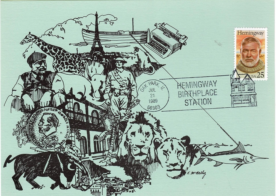 FDC Sc# 2418 Hemiway Birthplace Station Oak Park Il Jul 21 1989 - Image 1 of 1