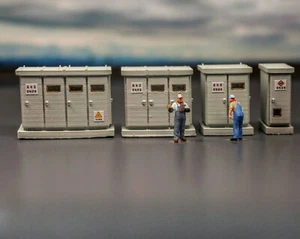 1:87 Diorama Substation Electric Cabinet Model Parts Model Scene Display Model - Picture 1 of 22
