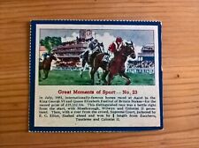 Quaker Oats cereal trade card: Great Moments of Sport no. 23