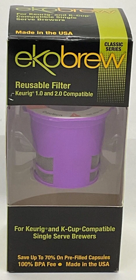 Ekobrew Reusable Filter for Keurig 2.0 and 1.0 Ek11022us