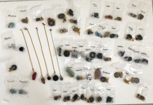 Lot of 58 Pendulums Pendants Chain Jewelry Amethyst Amazonite Jade Lava Onyx etc - Picture 1 of 24