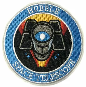 Hubble Weltraumteleskop Aufnäher bestickt Haken Schleife Applikation Weltraumplaneten Mond - Bild 1 von 11
