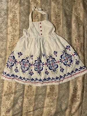 Vestido Halter Gymboree Desert Dreams Blanco Medallón Niñas Pequeñas Talla 2T Foto 1 de 2