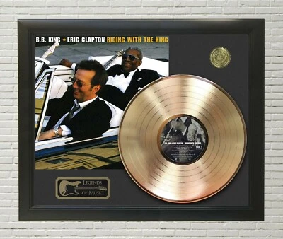 B. B. King & Eric Clapton Framed wood Legends Of Music LP Record Display 2. "C3" - Image 1 of 4