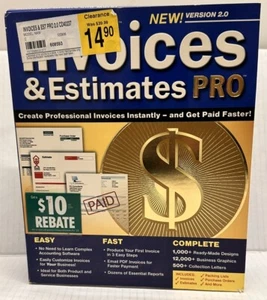 Invoices & Estimates Pro PC small business billing accounting income tools - Picture 1 of 2