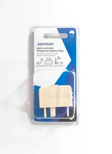 Jackson 605 To RJ12 45 Telephone Adapter Phones Fax Machines Modems AT ADA02 - Imagen 1 de 5