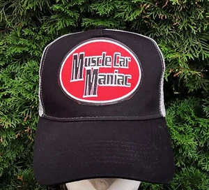 Gorra Muscle Car Maniac Trucker Cap V8 V6 Rockabilly Old School Snapback - Imagen 1 de 3