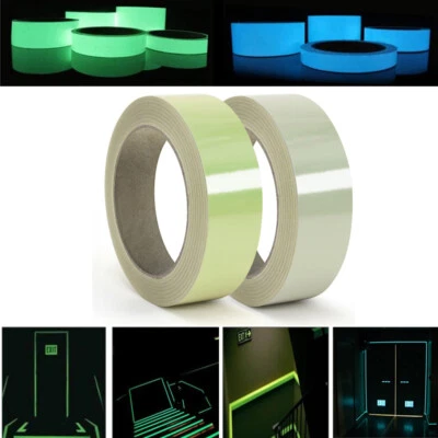 Luminous Tape Self Adhesive Glow in the Dark Night Safety Security Film Sticker - Image 1 of 4