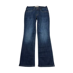 Levi’s 515 Bootcut Mid Rise Regular Fit Jeans Flap Pockets Dark Wash Womens 6S - Picture 1 of 7