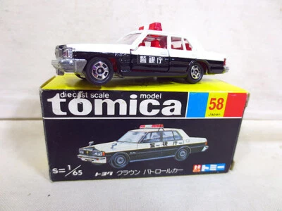 Tomica Tomy Caja Negra Toyota Crown Patrol Car Foto 1 de 2