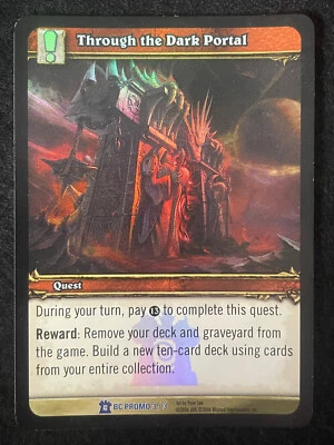 World of Warcraft Single Card Burning Crusade Promo Through the Dark Portal 3/3 - Image 1 of 2