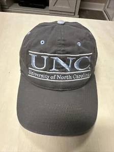 UNC Hat Cap Strap Back Split Bar Gray North Carolina Tarheels  The Game EUC - Picture 1 of 5