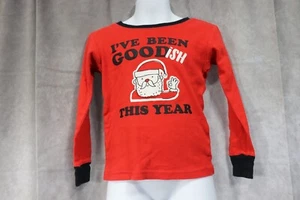 Boys Size 5T Carter's I've Been Goodish This Year Santa Long Sleeve Sleep Shirt - Picture 1 of 4