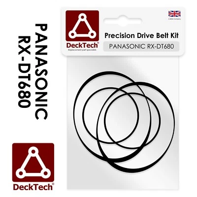 DeckTech™ Cinghie di Ricambio per Stereo Portatile Panasonic RX-DT680 RXDT680