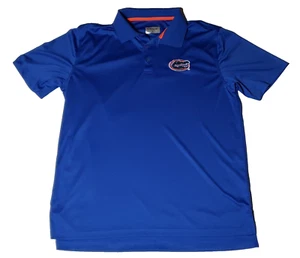 UF FLORIDA GATORS CHILIWEAR BLUE L SHIRT USED EMBROIDERED ALBERT GATOR HEAD - Picture 1 of 5